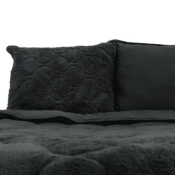 Lazy Dekbed Zonder Overtrek - Teddy - Zwart