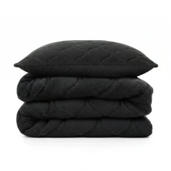 Lazy Dekbed Zonder Overtrek - Teddy - Zwart
