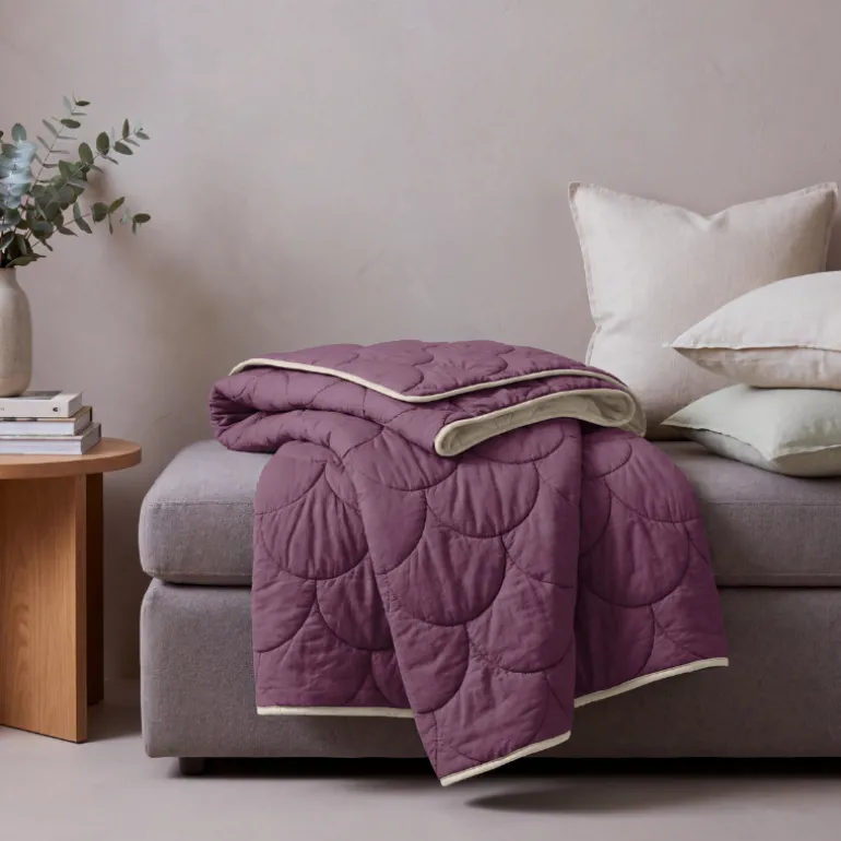 Lazy Dekbed Zonder Overtrek - Taupe/Rose