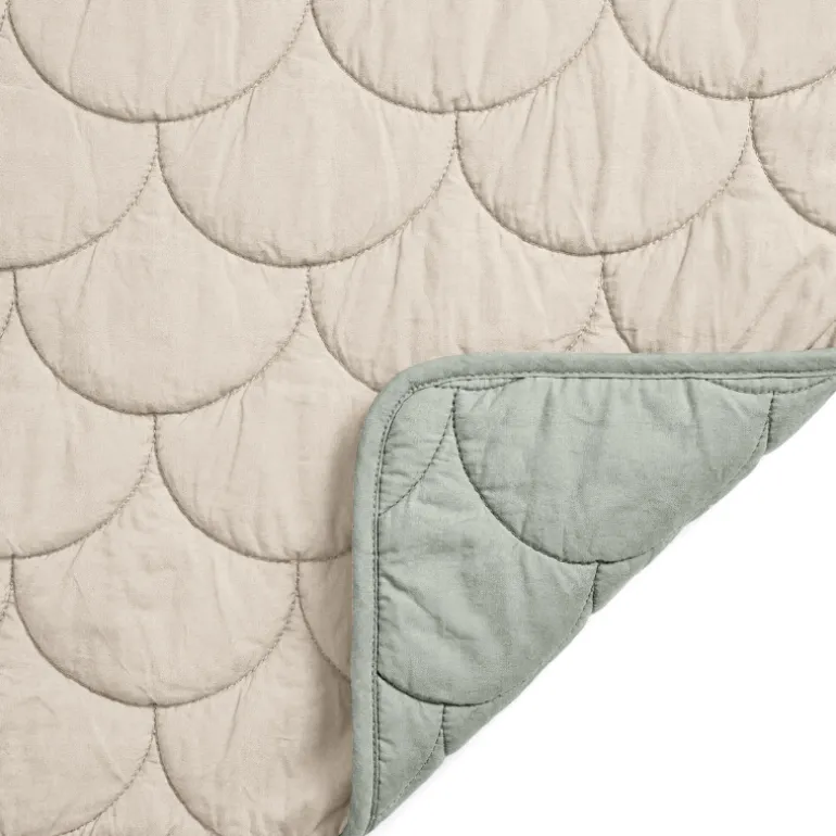Lazy Dekbed Zonder Overtrek - Taupe/Groen
