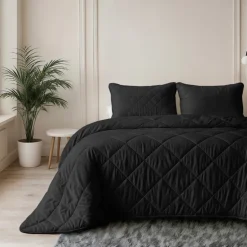 Lazy Dekbed Zonder Overtrek - Uni - Zwart