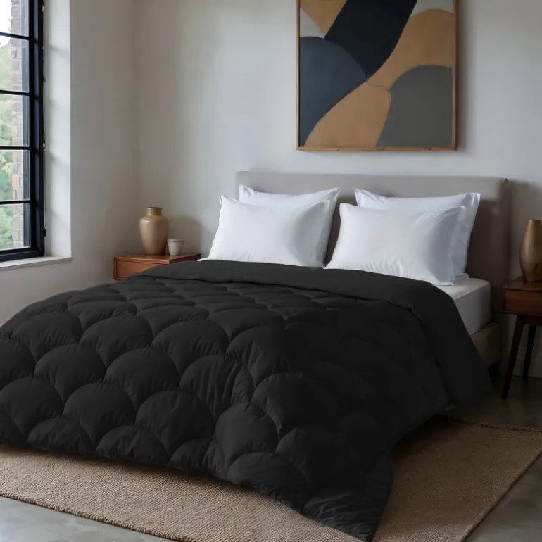 Lazy Dekbed Zonder Overtrek - Uni - Zwart