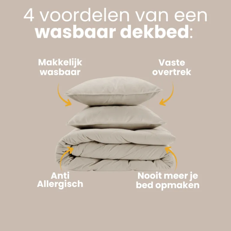 Lazy Dekbed Zonder Overtrek - Velvet - Taupe/Grijs