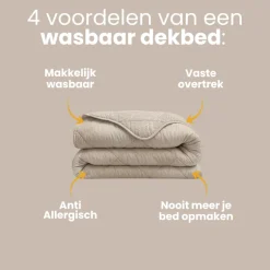 Lazy Dekbed Zonder Overtrek - Warm Triangles