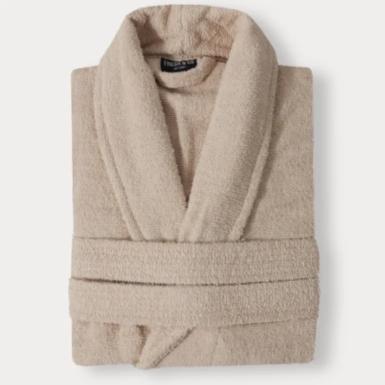 Luxe Badjas Katoen - Beige