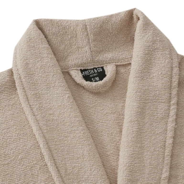 Luxe Badjas Katoen - Beige