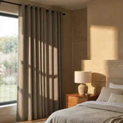 Luxe Gordijnen 100% Verduisterend - Ringen - Taupe
