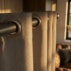 Luxe Gordijnen 100% Verduisterend - Ringen - Taupe