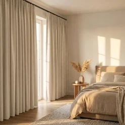 Luxe Gordijnen 100% Verduisterend - Haken - Ecru