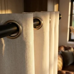 Luxe Gordijnen 100% Verduisterend - Ringen - Crème
