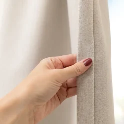 Luxe Gordijnen 100% Verduisterend - Haken - Crème