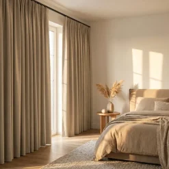 Luxe Gordijnen 100% Verduisterend - Haken - Zand