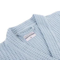 Luxe Wafel Badjas - Ice Blue