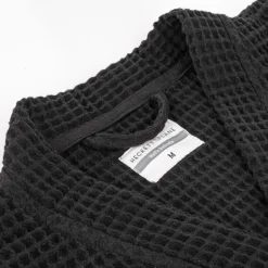 Luxe Wafel Badjas - Midnight Black