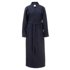 Luxe Wafel Badjas - Navy Blue
