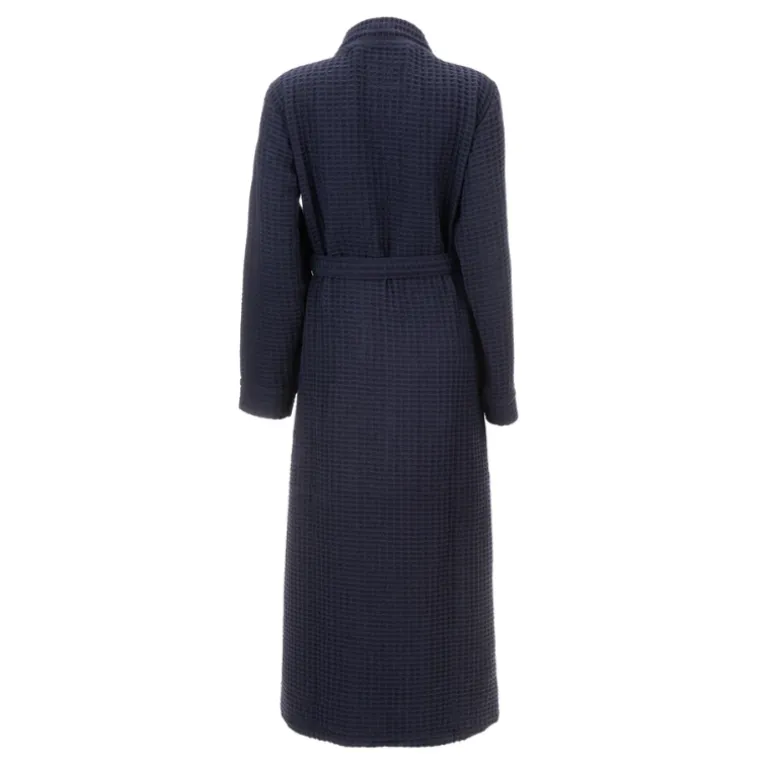 Luxe Wafel Badjas - Navy Blue