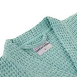Luxe Wafel Badjas - Sea Green