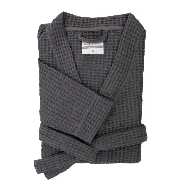 Luxe Wafel Badjas - Steel Grey