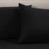 2-PACK Kussensloop Flanel - Zwart