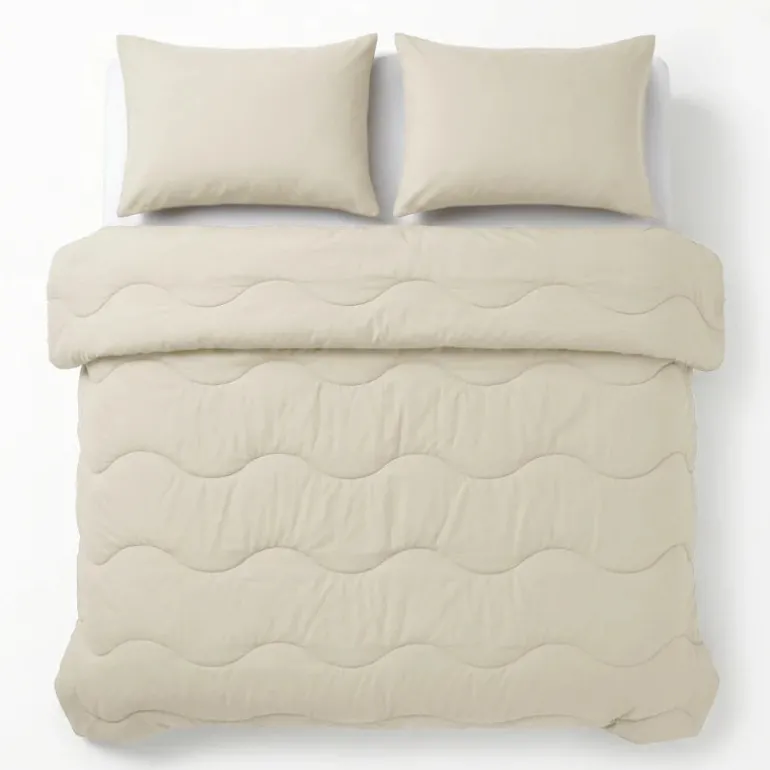 2-PACK: Kussenslopen - Katoen - Beige