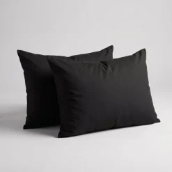 2-PACK Kussenslopen Uni - Zwart