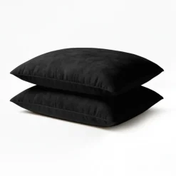 2-PACK Velvet Kussensloop - Zwart