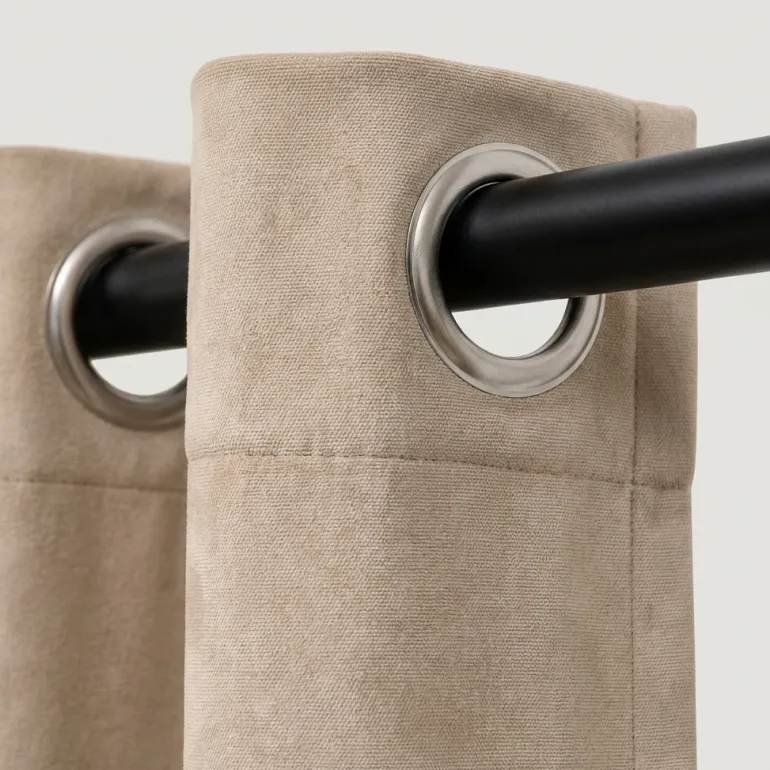 Premium Gordijnen 100% Verduisterend - Ringen - Ecru