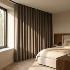 Premium Gordijnen 100% Verduisterend - Haken - Taupe