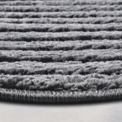 Rond Japandi Vloerkleed - Antraciet
