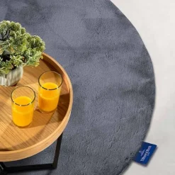 Rond Vloerkleed Leon - Antraciet