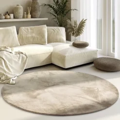 Rond Vloerkleed Leon - Crème