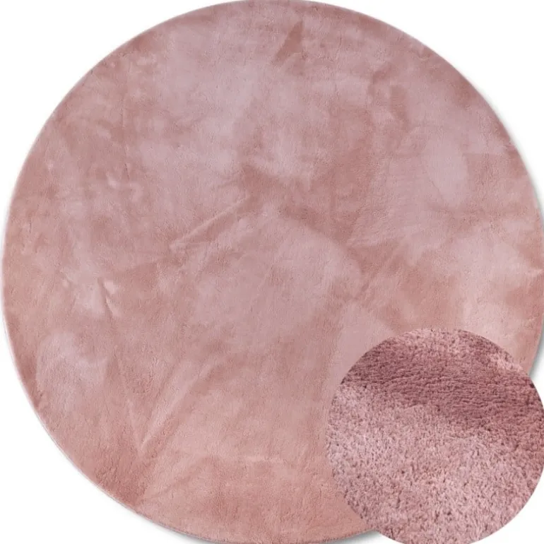 Rond Vloerkleed Leon - Oud Roze