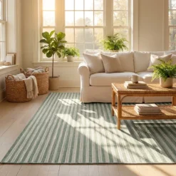 Ted Baker Buitenkleed Linley Dubbelzijdig - Groen Wit