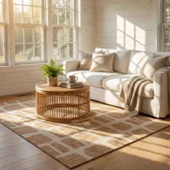 Ted Baker Buitenkleed Ruskin Dubbelzijdig - Jute Wit