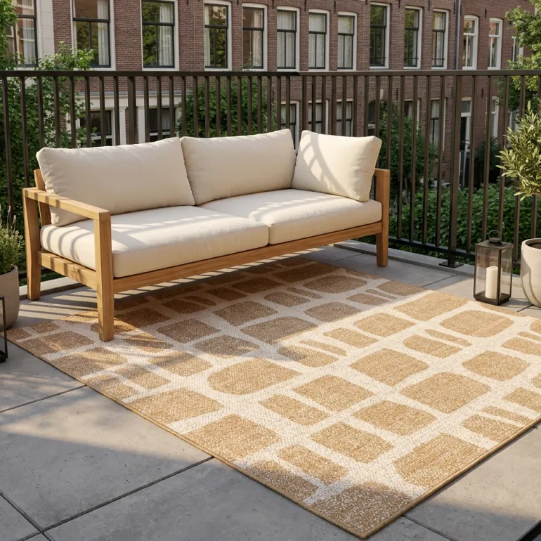 Ted Baker Buitenkleed Ruskin Dubbelzijdig - Jute Wit