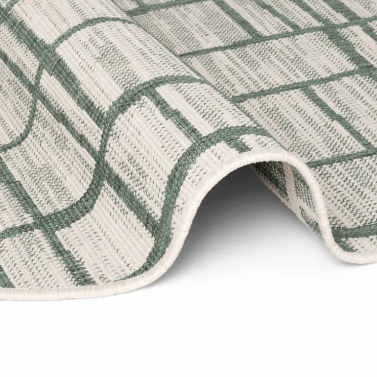 Ted Baker Vloerkleed Crouch Rond - Groen Wit