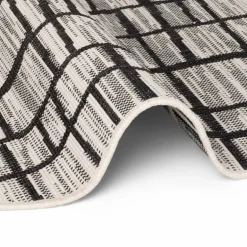 Ted Baker Vloerkleed Crouch Rond - Zwart Wit