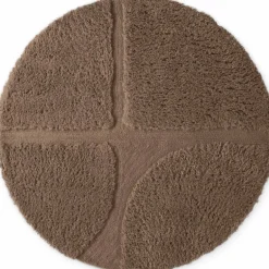 Ted Baker Vloerkleed Jasper Rond - Bruin