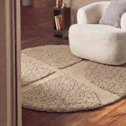 Ted Baker Vloerkleed Jasper Rond - Beige
