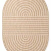 Ted Baker Vloerkleed Woodfield Ovaal - Jute/Wit