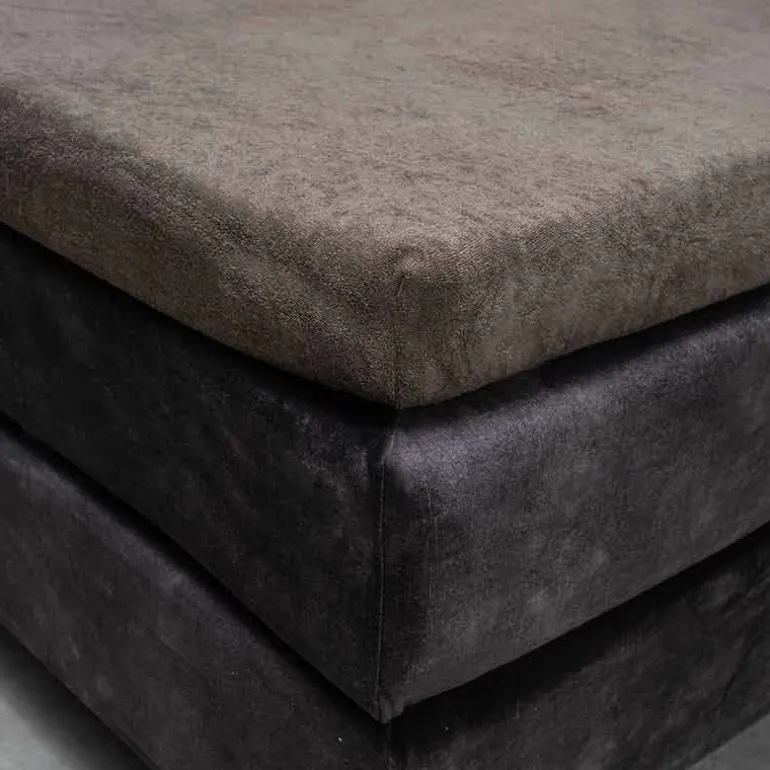 Topper Hoeslaken - Badstof - Taupe