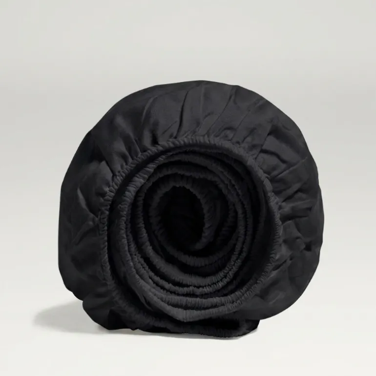 Topper Hoeslaken - Katoen Dubbel Jersey - Zwart
