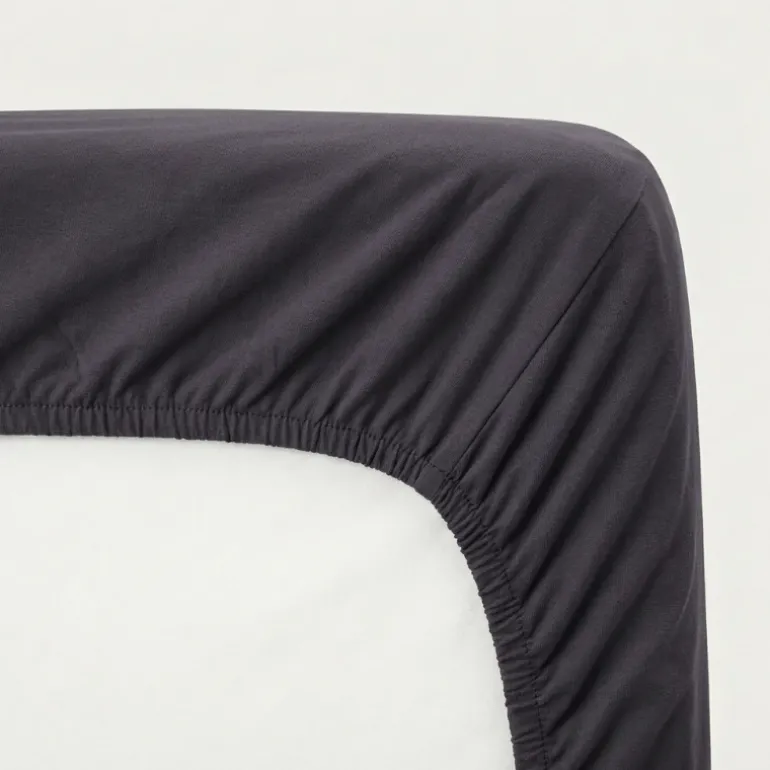 Topper Hoeslaken - Katoen Dubbel Jersey - Antraciet
