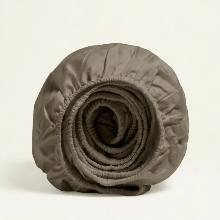 Topper Hoeslaken - Katoen Flanel - Truffel
