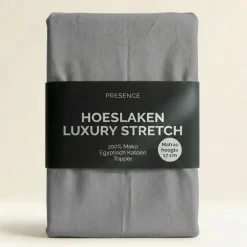 Topper Hoeslaken - Mako Jersey Katoen - Taupe