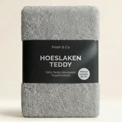 Topper Hoeslaken Teddy - Licht Grijs