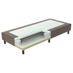 Verende Hotelboxspring zonder Matras - Bruin