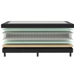 Verende Hotelboxspring zonder Matras - Antraciet