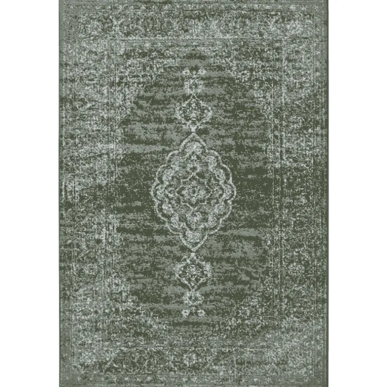 Vintage Vloerkleed Medaillon - Groen