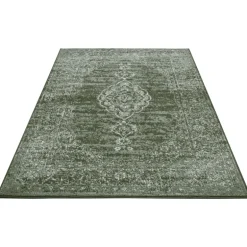Vintage Vloerkleed Medaillon - Groen